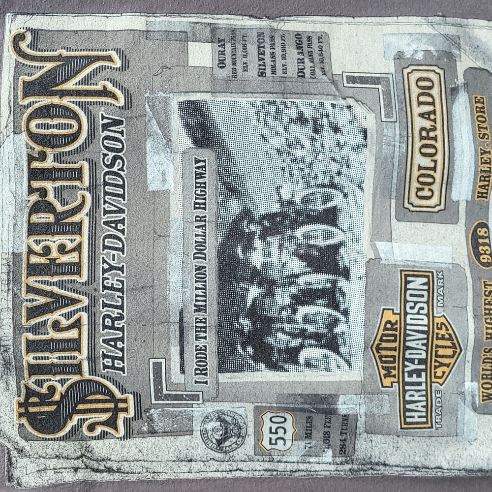 Harley Davidson Tshirt Silverton Colorado